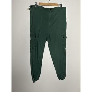 Wondery Cargo Pants Mens Green Utility Stretch Belted Outdoor Travel Size XL